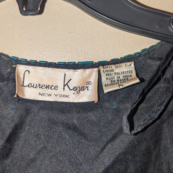 Vintage Laurence Kazar silk sequin blouse size PL - Picture 3 of 4